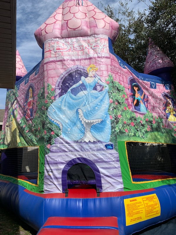 Disney Princesses Castle Bounce House - Hire in FL | Gloria James Event ...