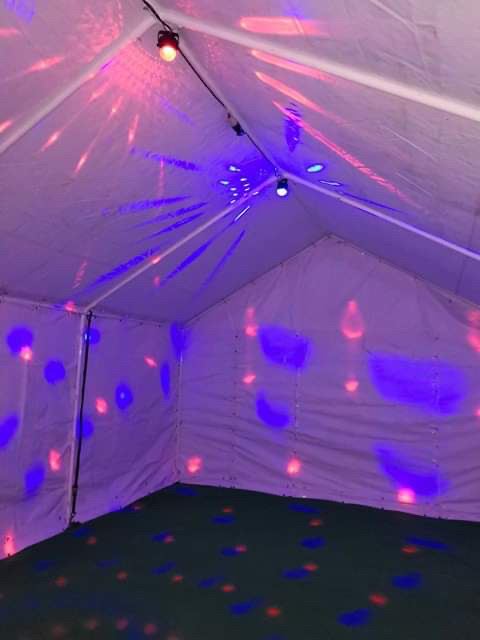 gazebo disco lights