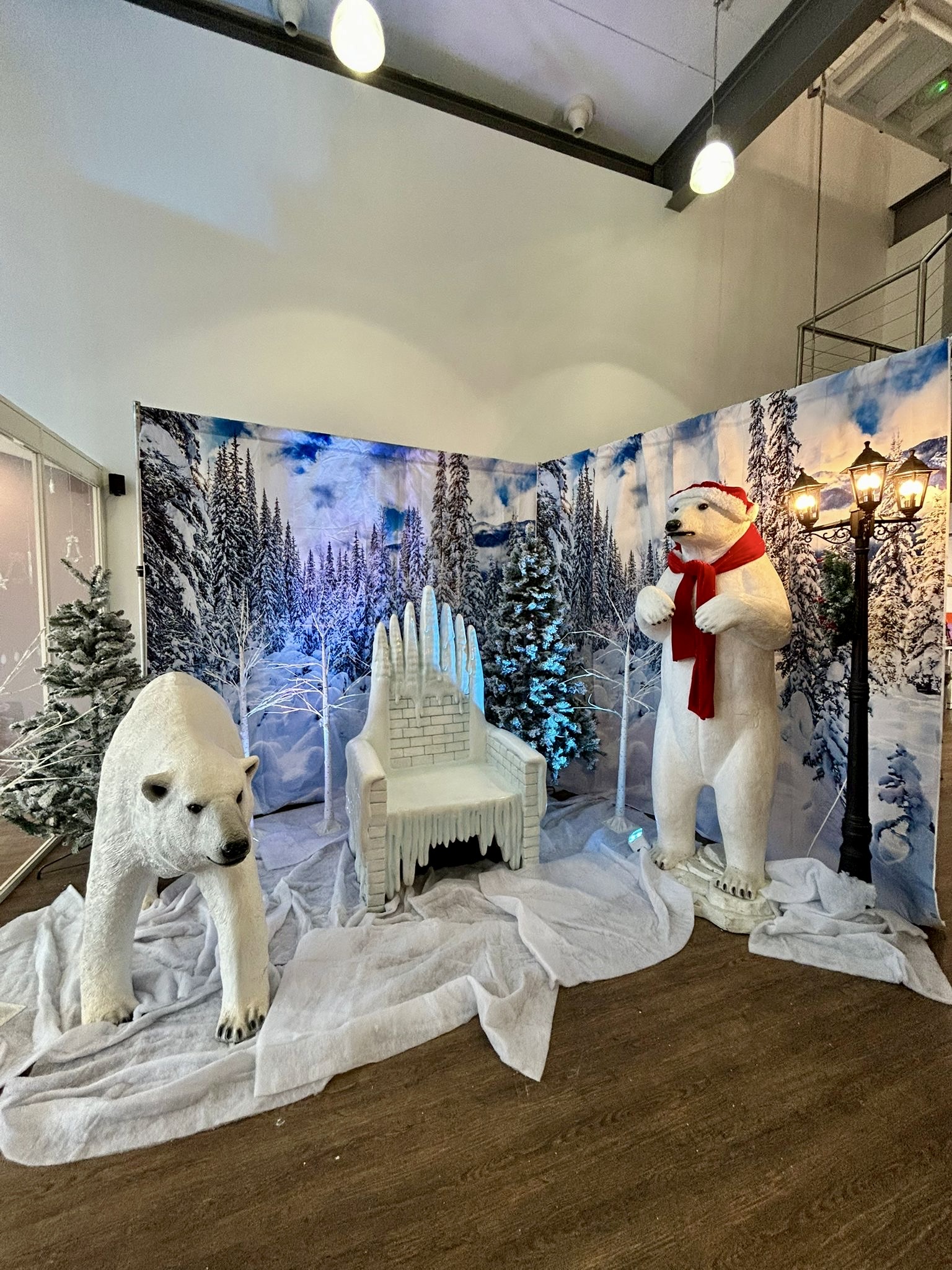 7ft Standing Polar Bear Prop | Winter Wonderland Props