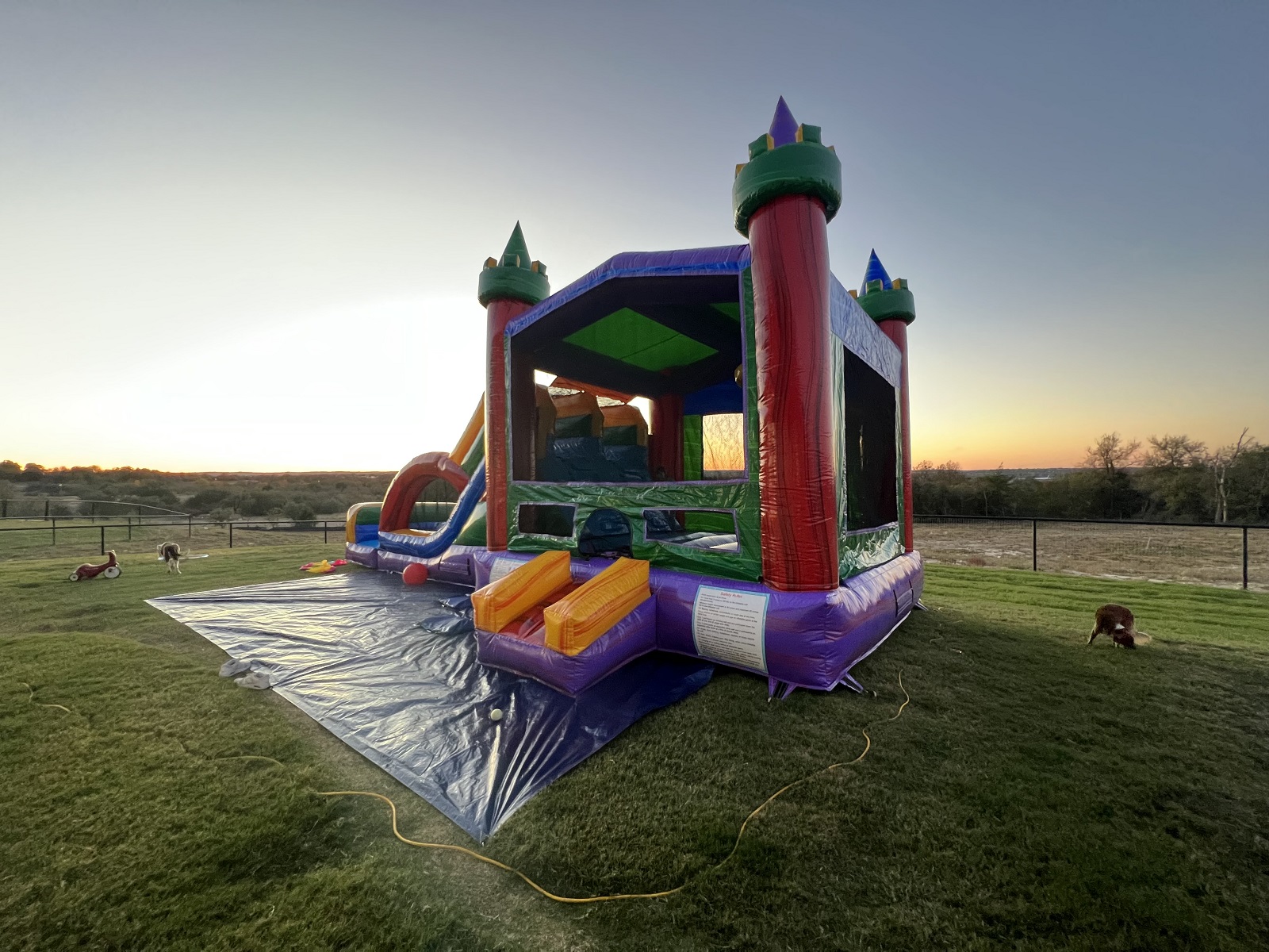 XL Wet/Dry Combo Bouncer/two lane slide Best Bounce House Rentals