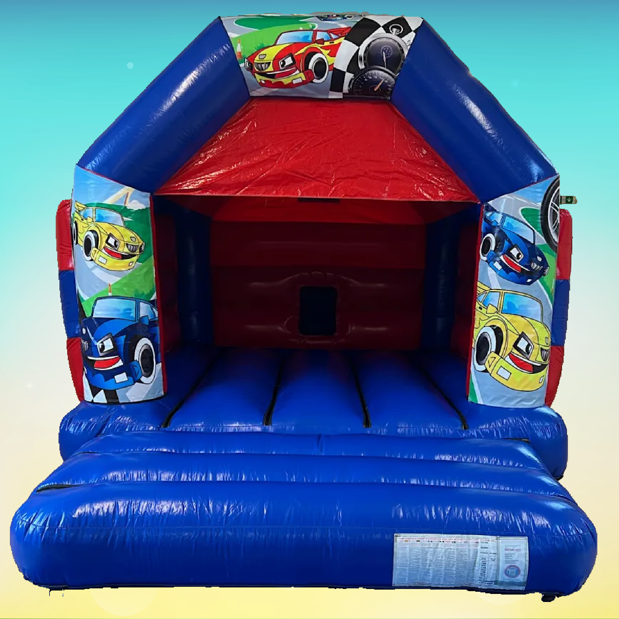 Cars 12ft x 15ft Bouncy Castle - bouncy castle hire Birmingham