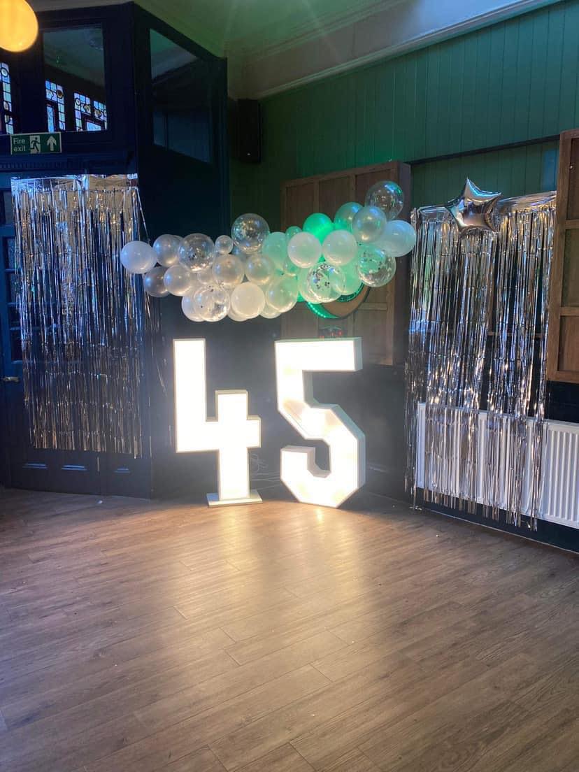 Double led light up numbers - Inflatables Hire in London, greenwich ...