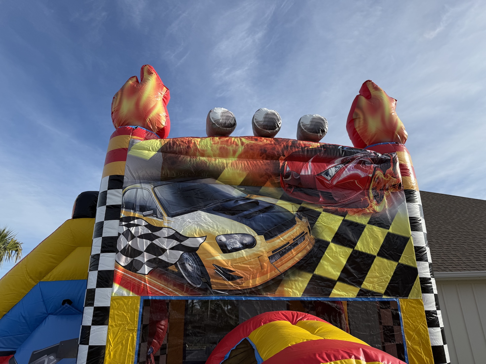 Race Car Combo (WET or DRY) - Bounce House Hire in FL | JT Jumpers, LLC