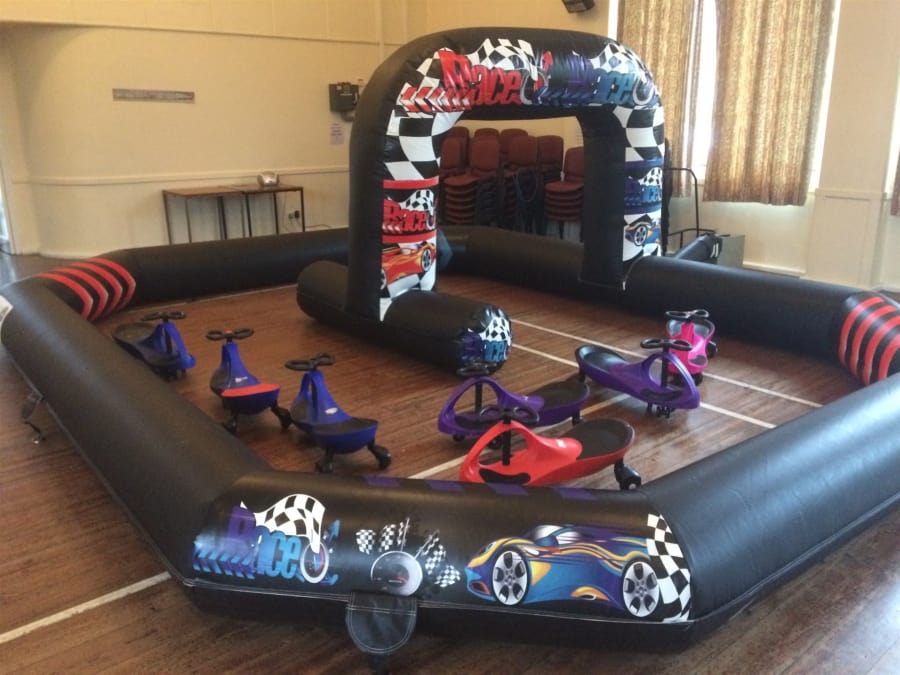 Disco Racing Didi Car Race Track - Mobile Disco & Bouncy Castle Hire in North Devon ...