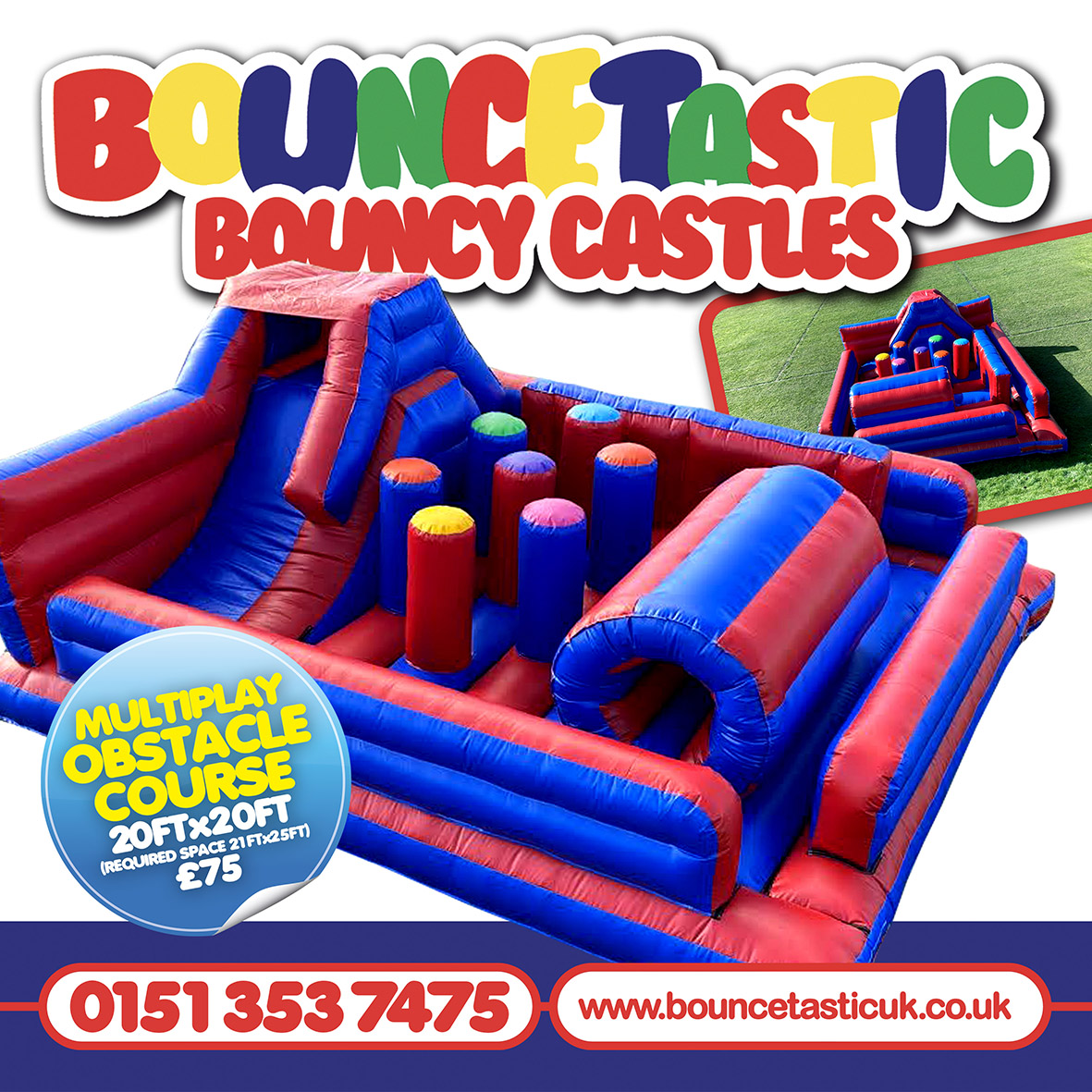 bouncy assault course hire
