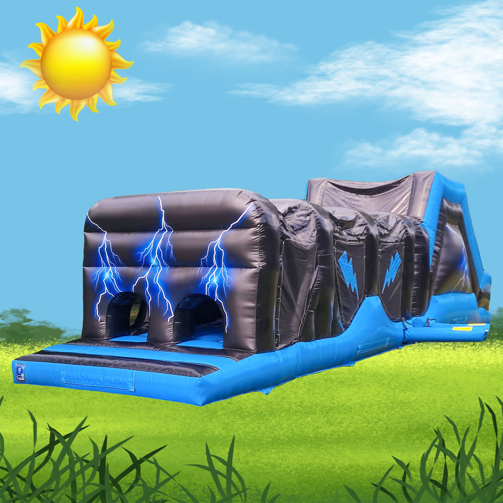 Inflatable assault course hire