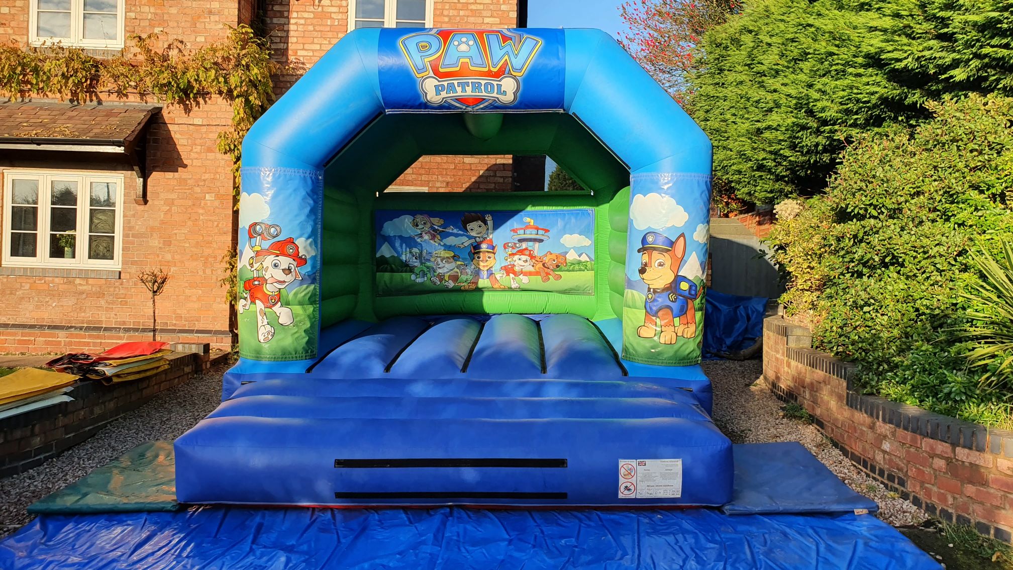 paw patrol bouncy castle