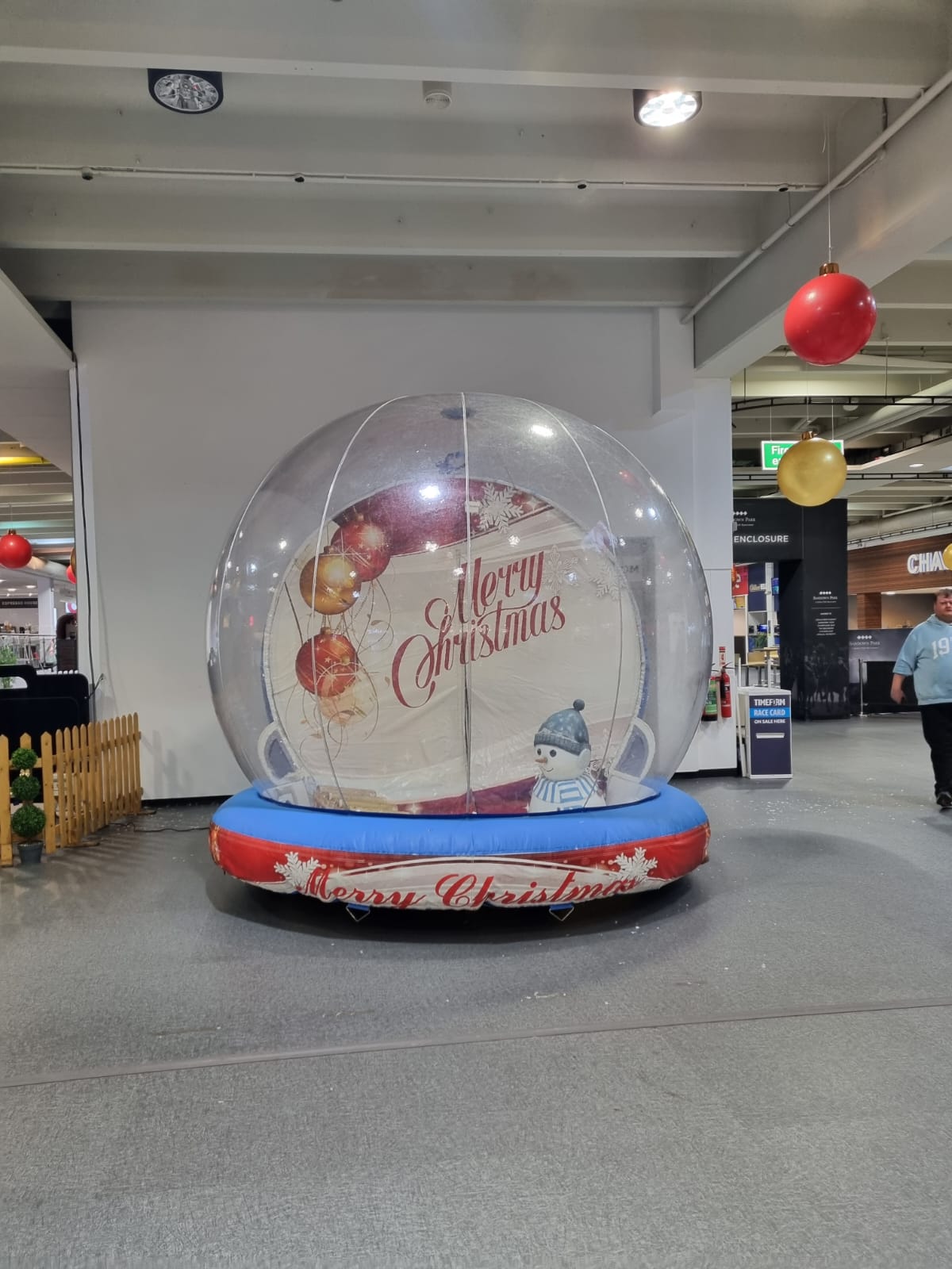 Christmas Snowglobe Hire,Giant Snow Globe Hire Prices,London,Essex,UK