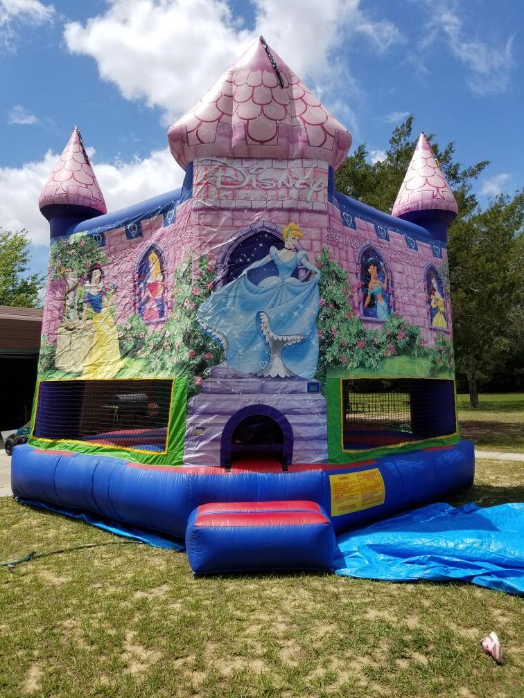 Disney Princesses Castle Bounce House - Hire in FL | Gloria James Event ...