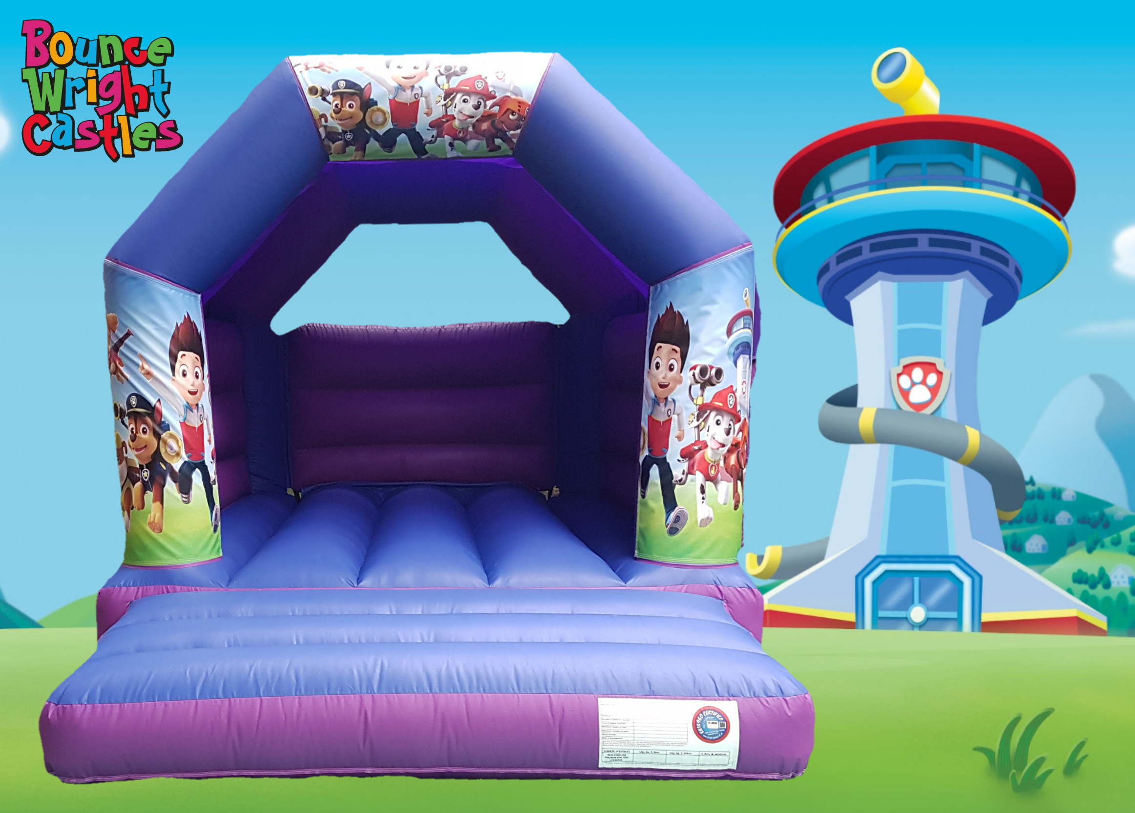 paw patrol bouncy castle