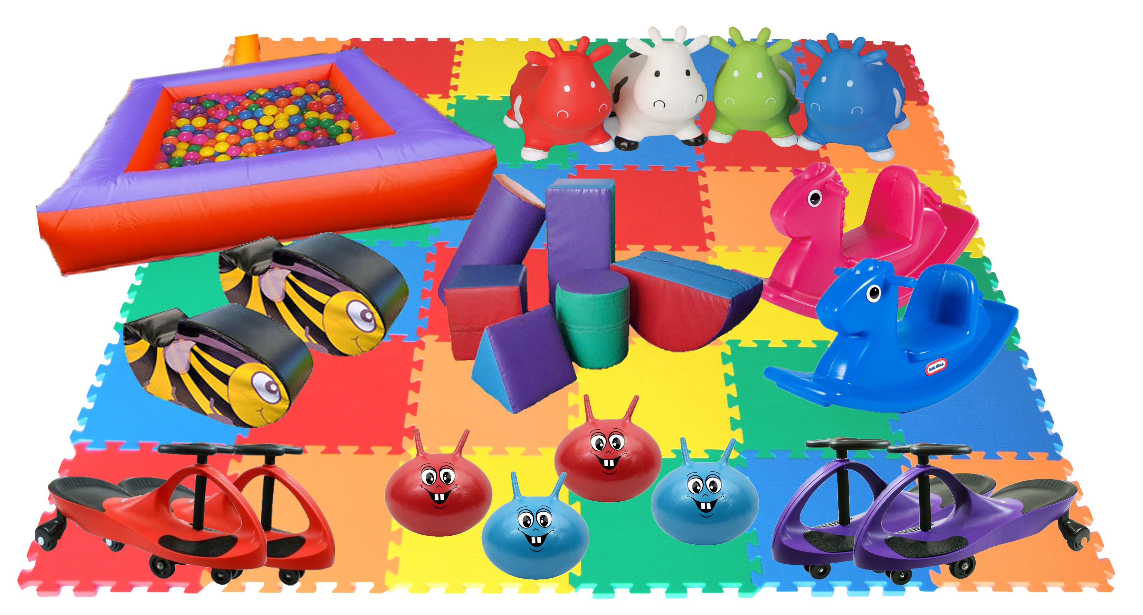 Soft-play Package Large (Included inflatable ball pit) - Bouncy Castle ...