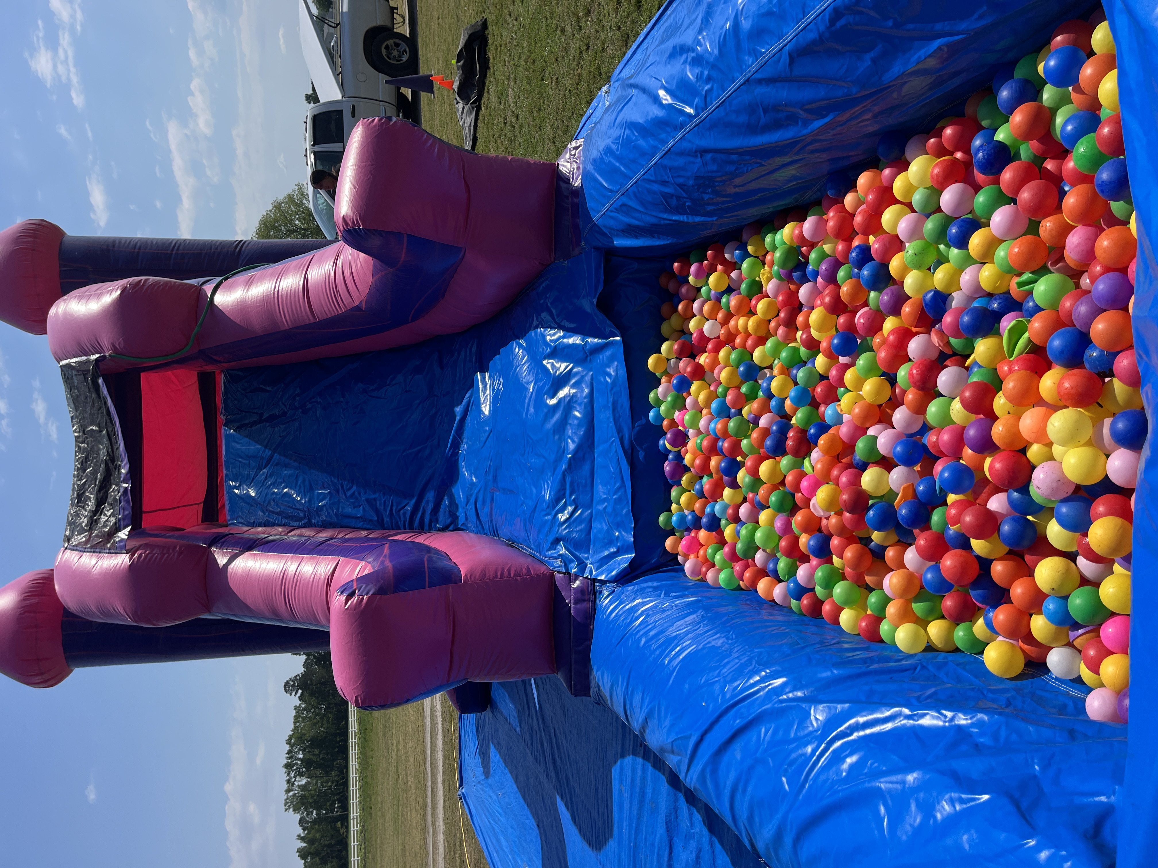 pink marble Bounce House 4 in 1 Combo BALL POOL - Party Rentals in