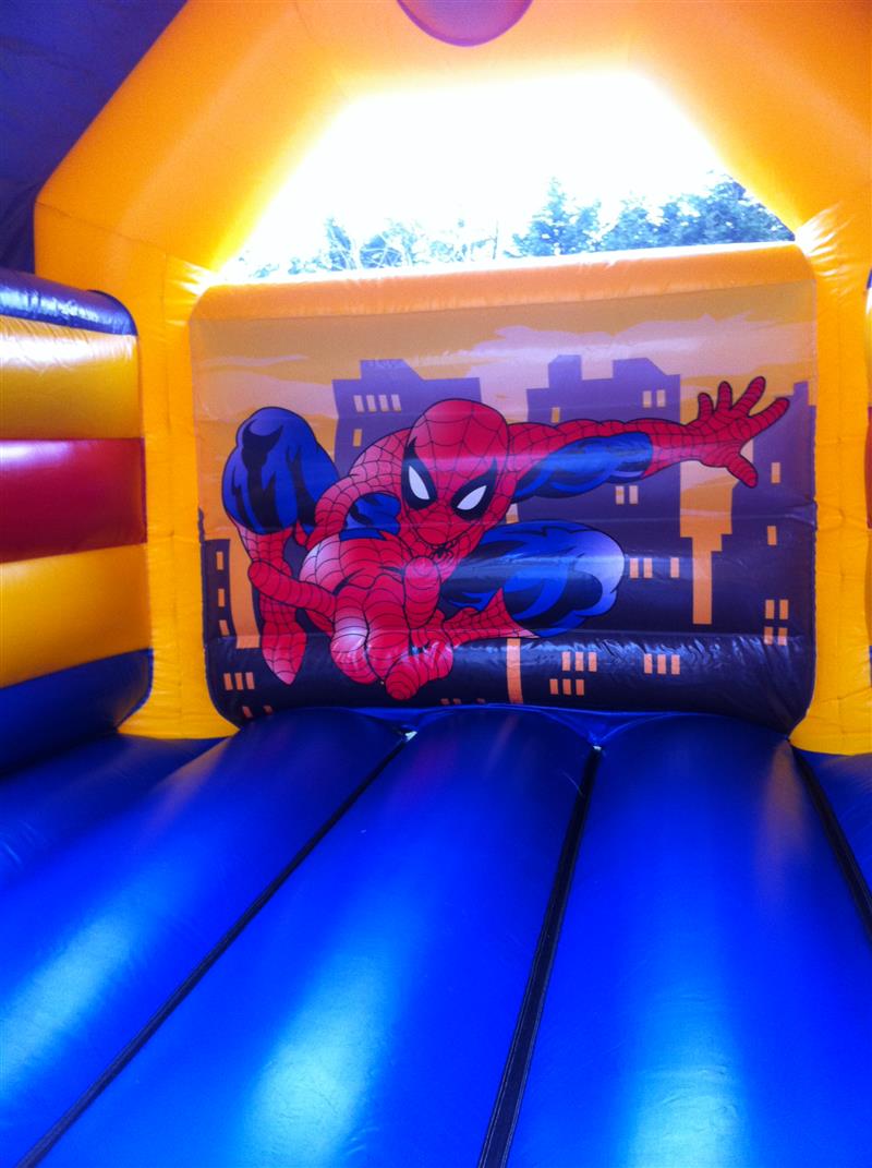 spiderman bouncy castle hire