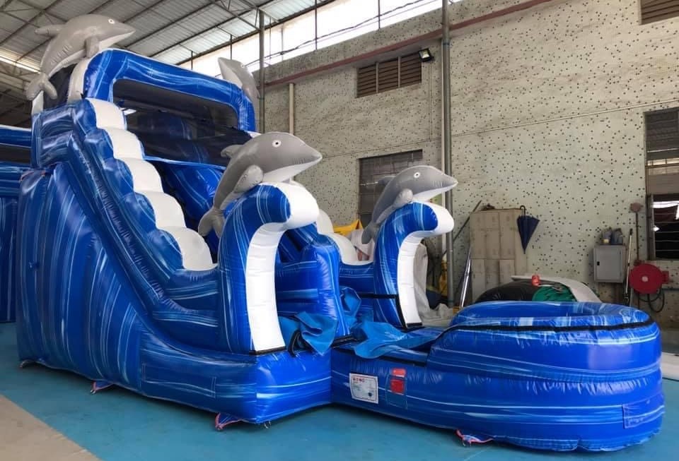 waterslide bouncy castle