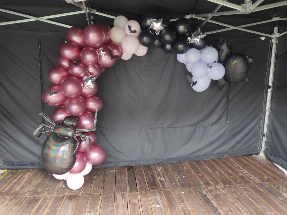 Helloween Balloon Garland Bouncy Castle & Gazebo Hire in Glasgow