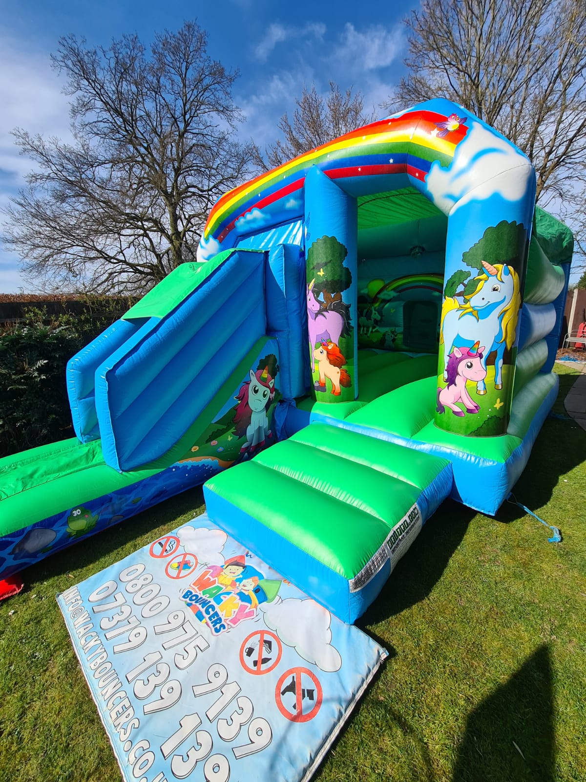 unicorn bouncy castle hire hitchin luton stevenage milton keynes