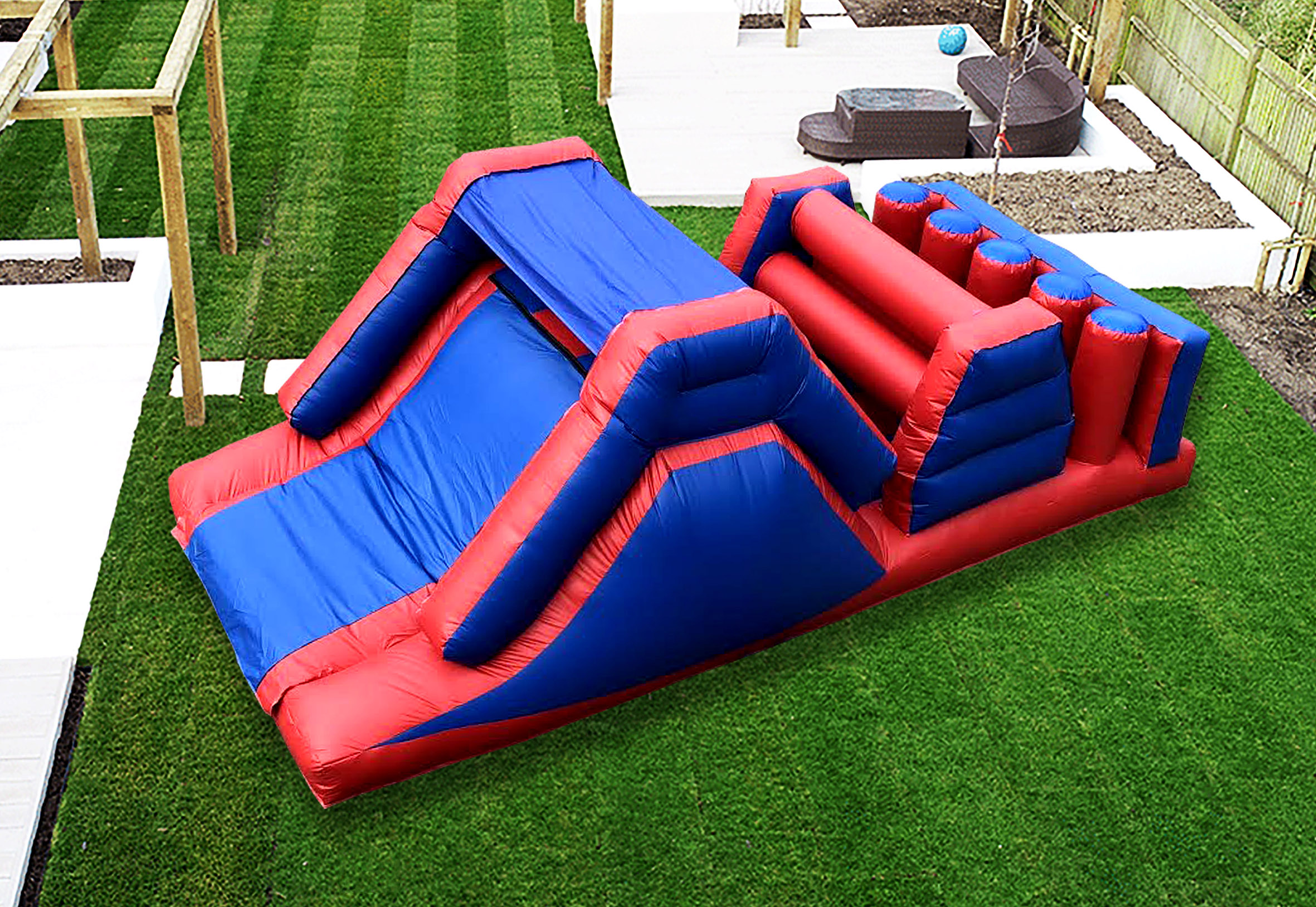 Compact Small Obstacle Course Inflatable Party Hire Liverpool