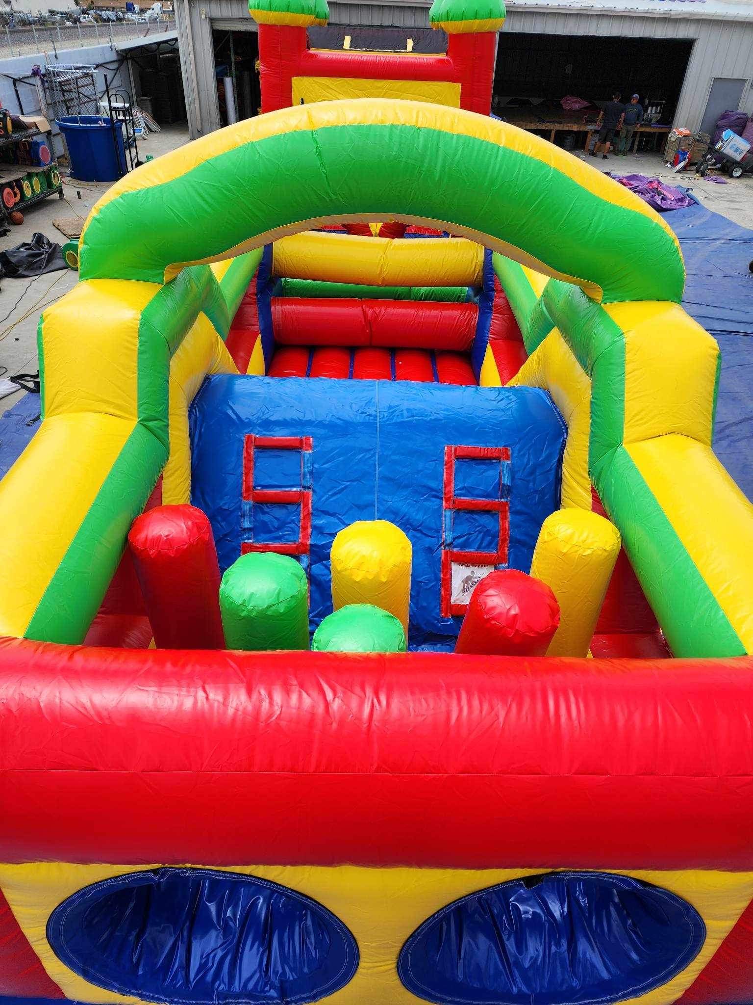 Rainbow Obstacles Course Party Rentals in Albertson