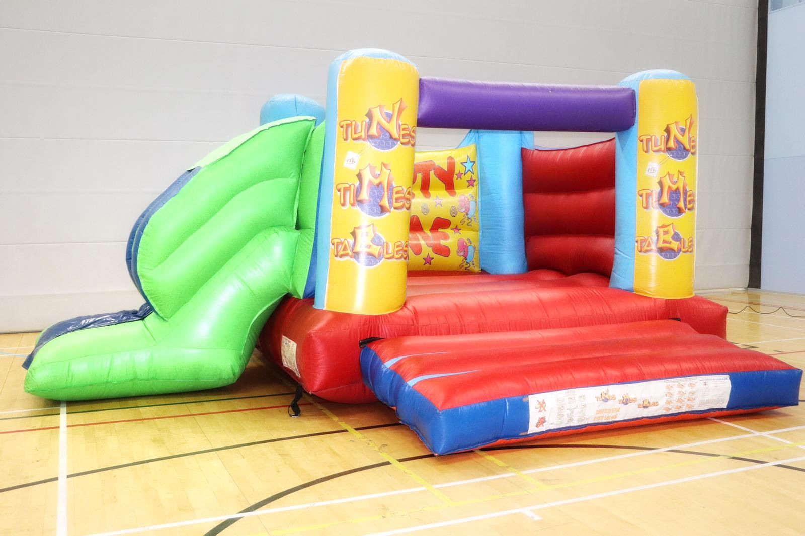 bouncy castle with slide to hire