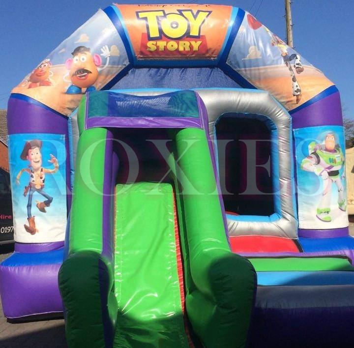 Story Bouncy Castle Front Slide Bouncy Castle Inflatable Hire in