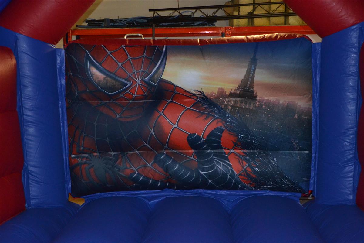 spiderman bouncy castle hire