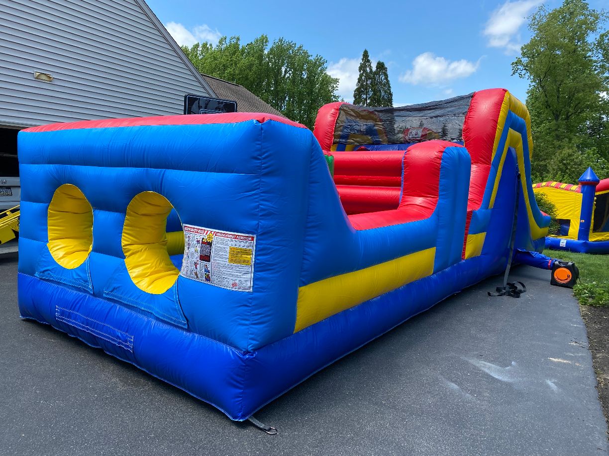 32' Obstacle Course 2 - Hire in Pennsylvania | Jets Bounce Party Rentals