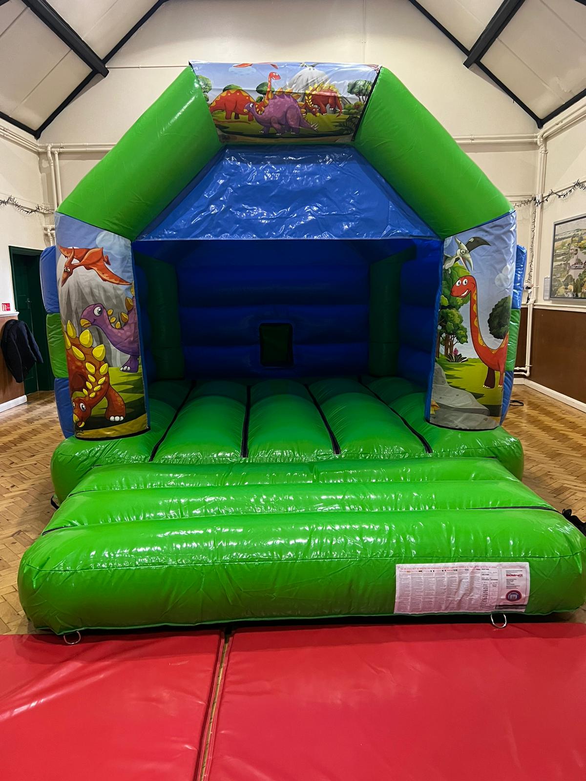 15x11 Green And Blue Castle Selectable Theme Bouncy Castle Hire In Bishops Stortford Great