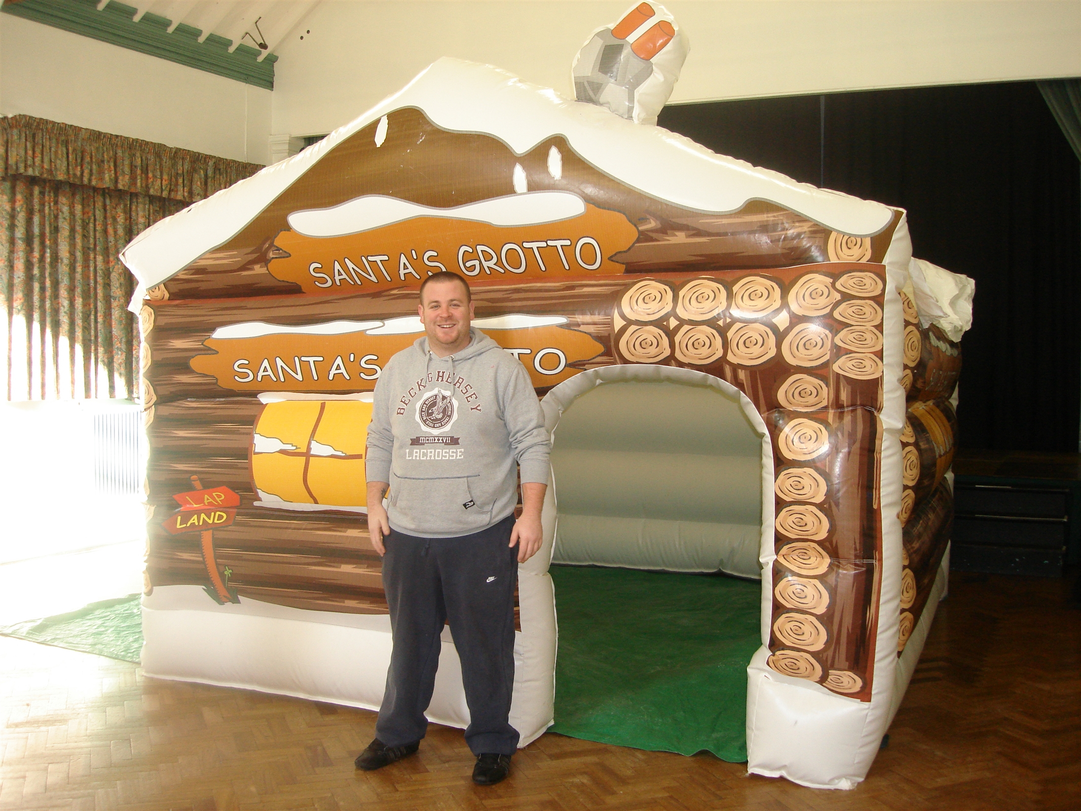 inflatable santas grotto hire