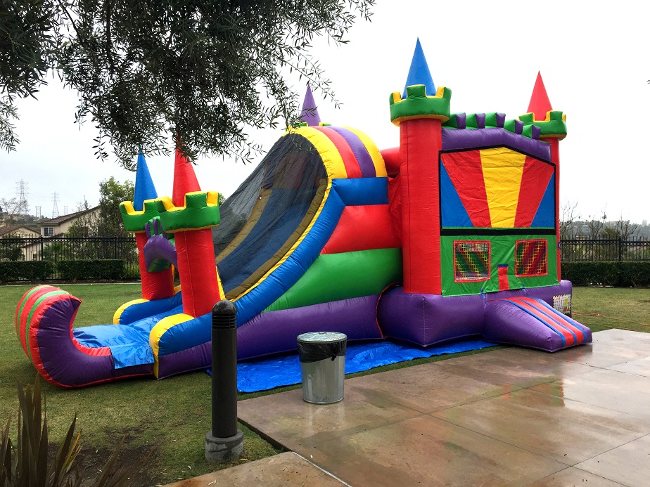 Fantastic Castle Combo Bounce House Rental, Laser Tag, Water Slide