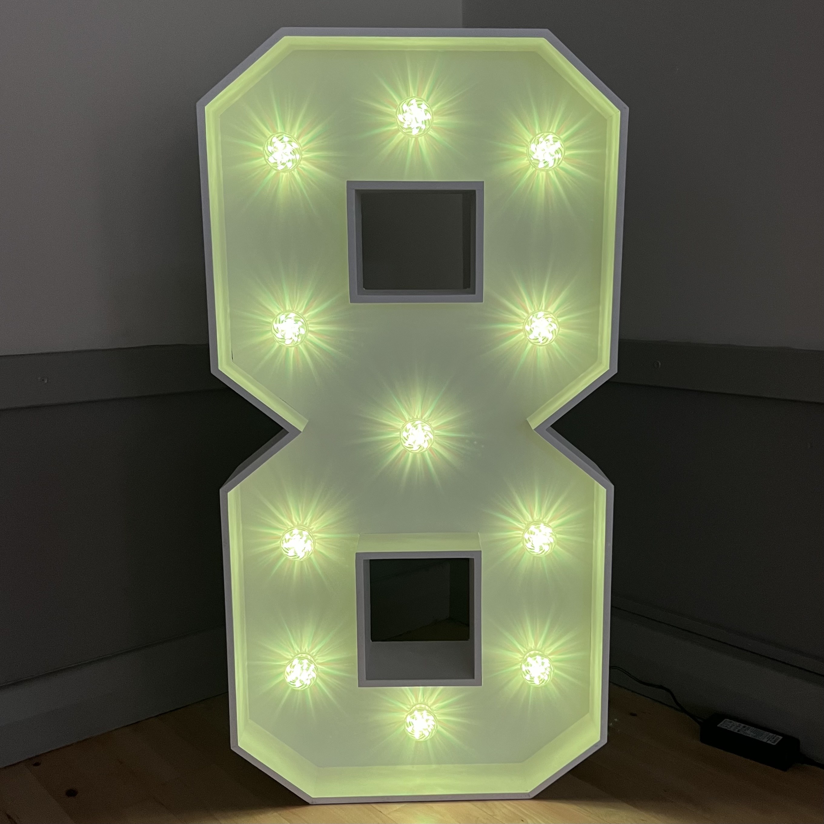 Light-Up LED Number 8 - Bouncy Castle Hire in Crowborough, Tunbridge ...