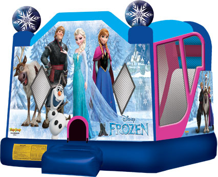 frozen slide bouncy castle