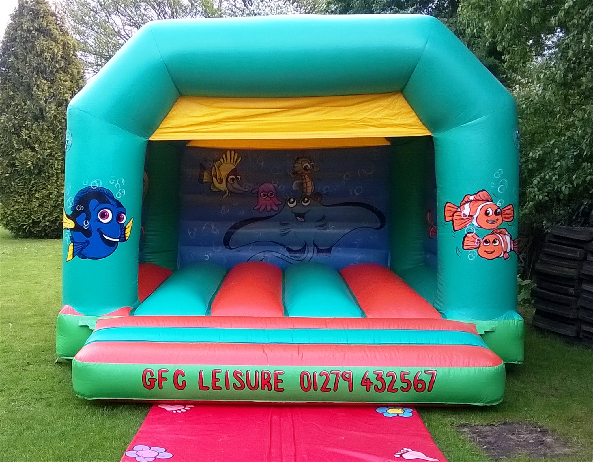 the range bouncy castle