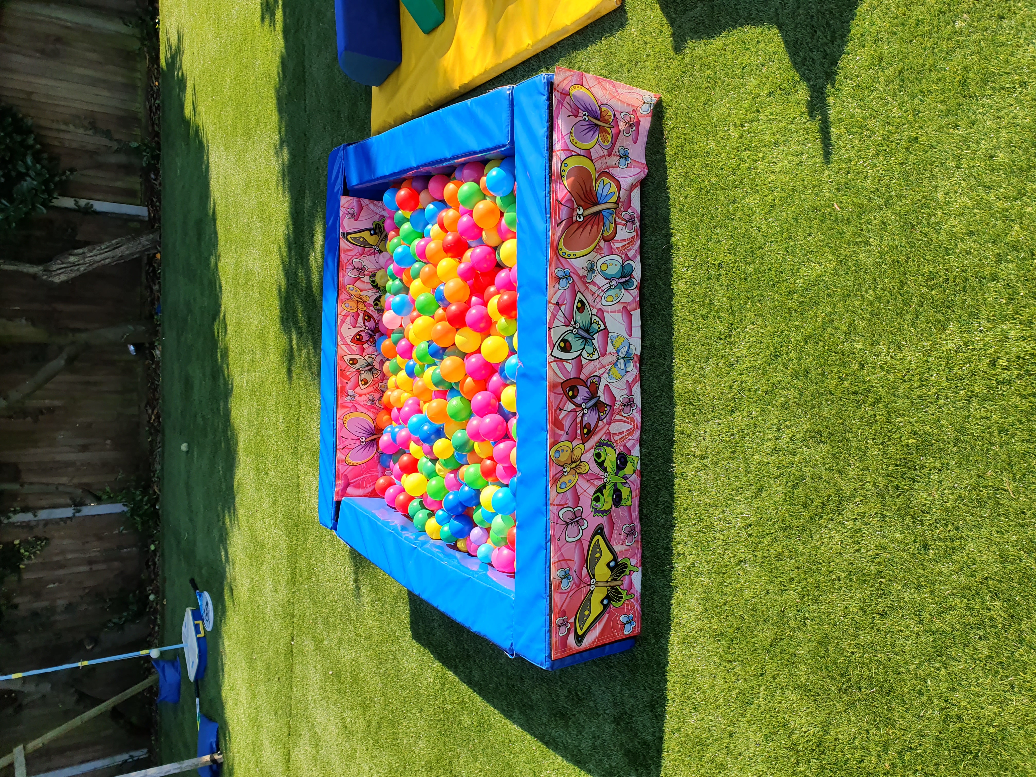 bouncy castle and ball pit