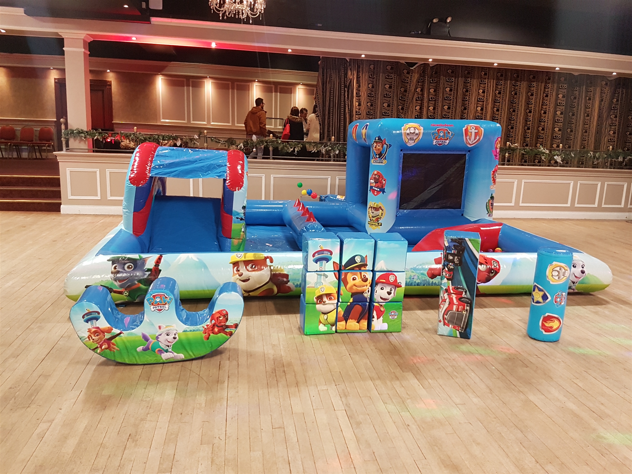 Paw Patrol Inflatable Play Zone Bouncy Castle Hire & Ice cream van
