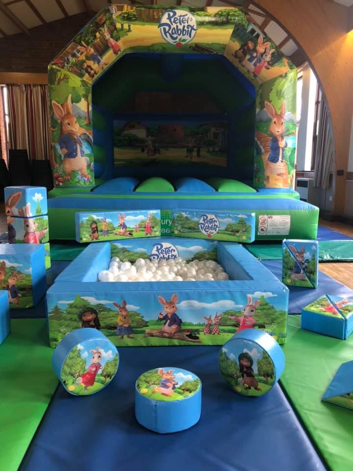 peter rabbit bouncy castle hire