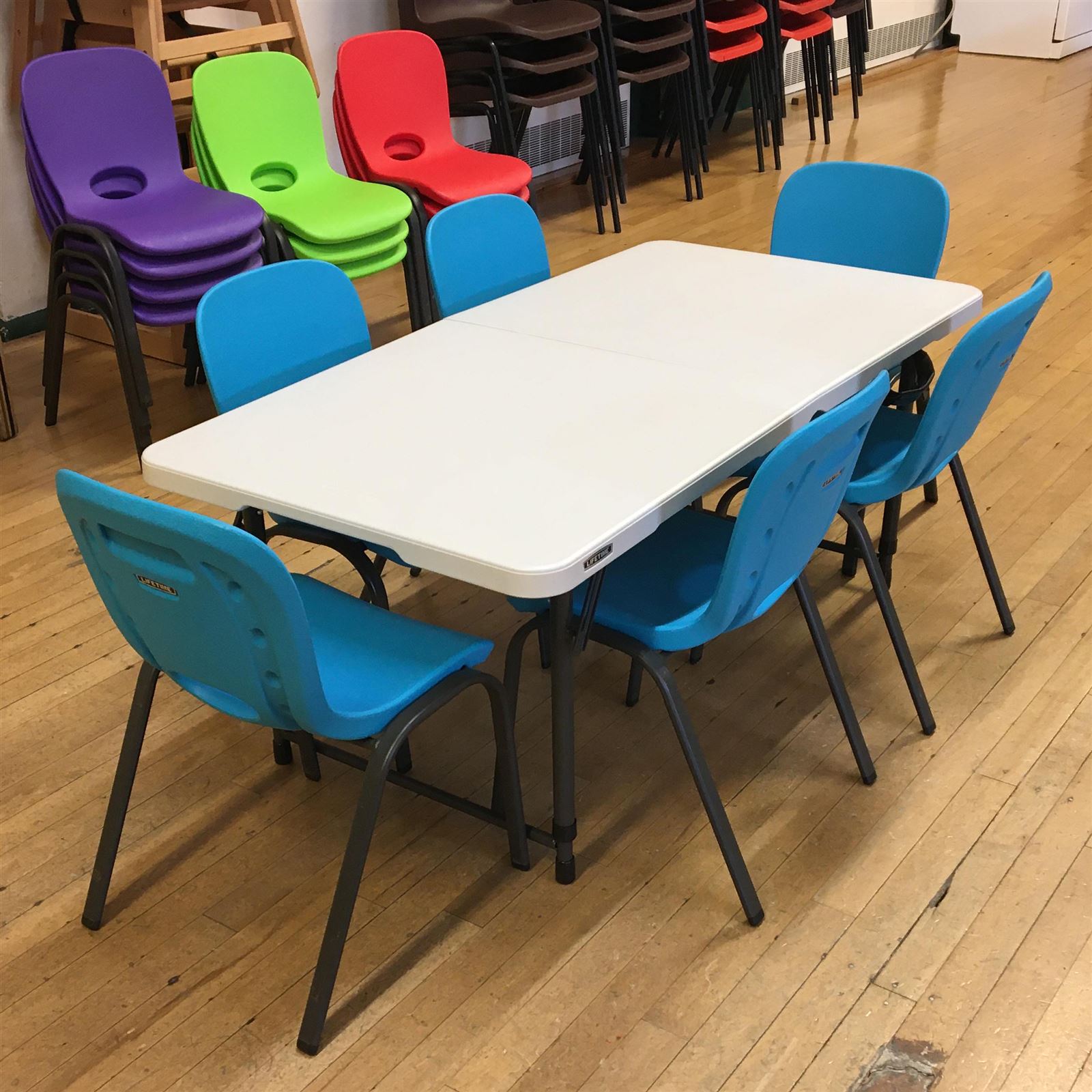 Lifetime table and outlet chairs kids