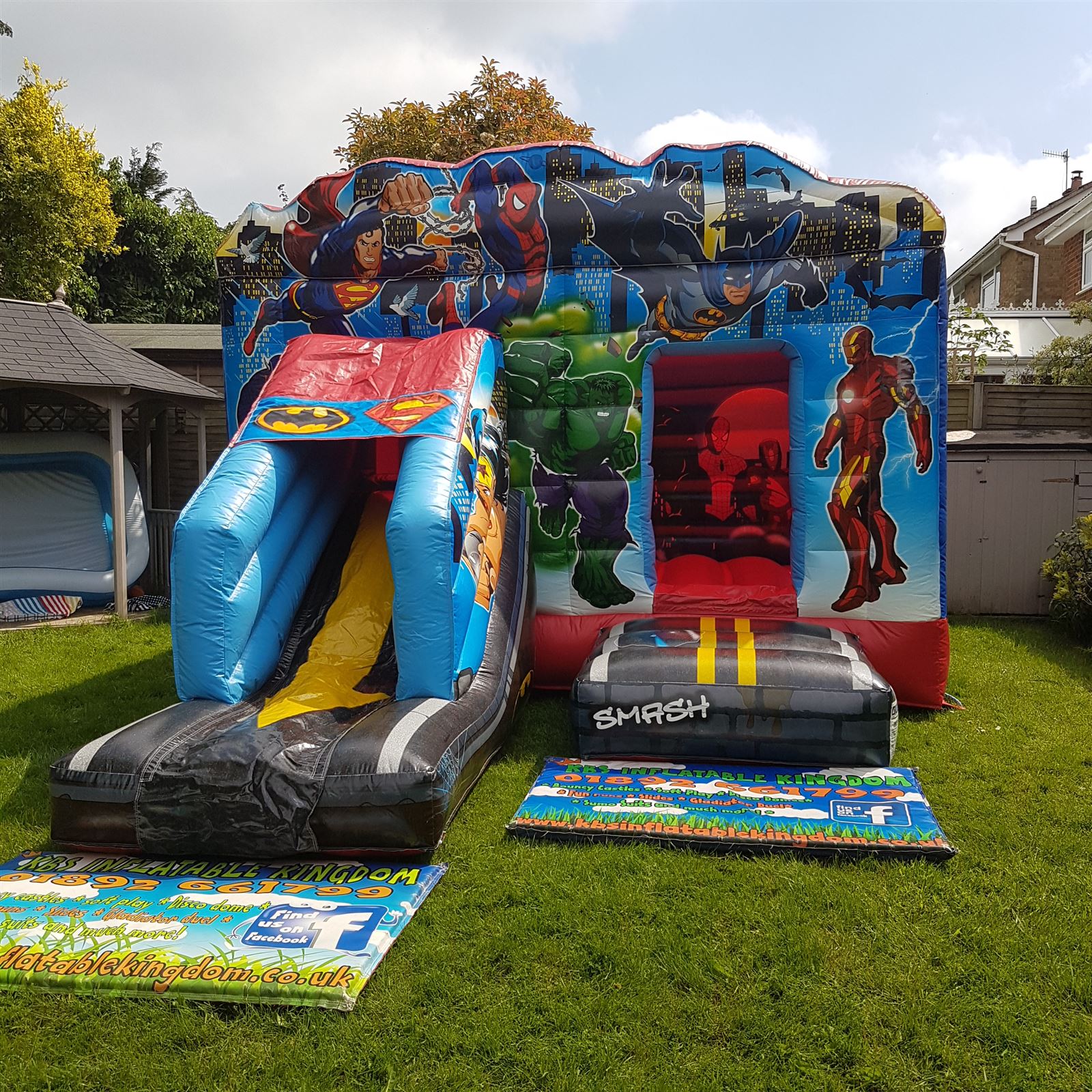 Superhero Bounce and Slide - Bouncy Castle Hire in Crowborough ...