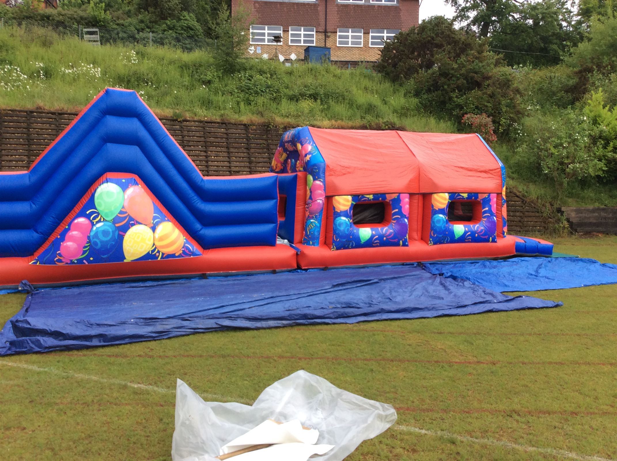 ASSAULT COURSE 11ft x 44ft x 12ft Best Bouncy Castle Hire, Soft Play