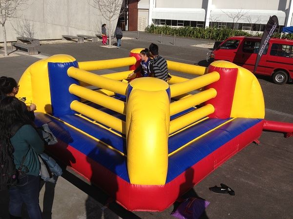 boxing ring bouncy castle