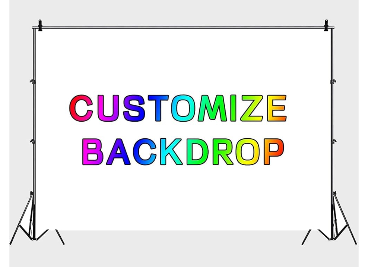 Custom Back Drop - Hire in DFW | Kuzzins Party Rentals