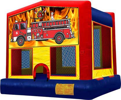 fire truck bounce house rental