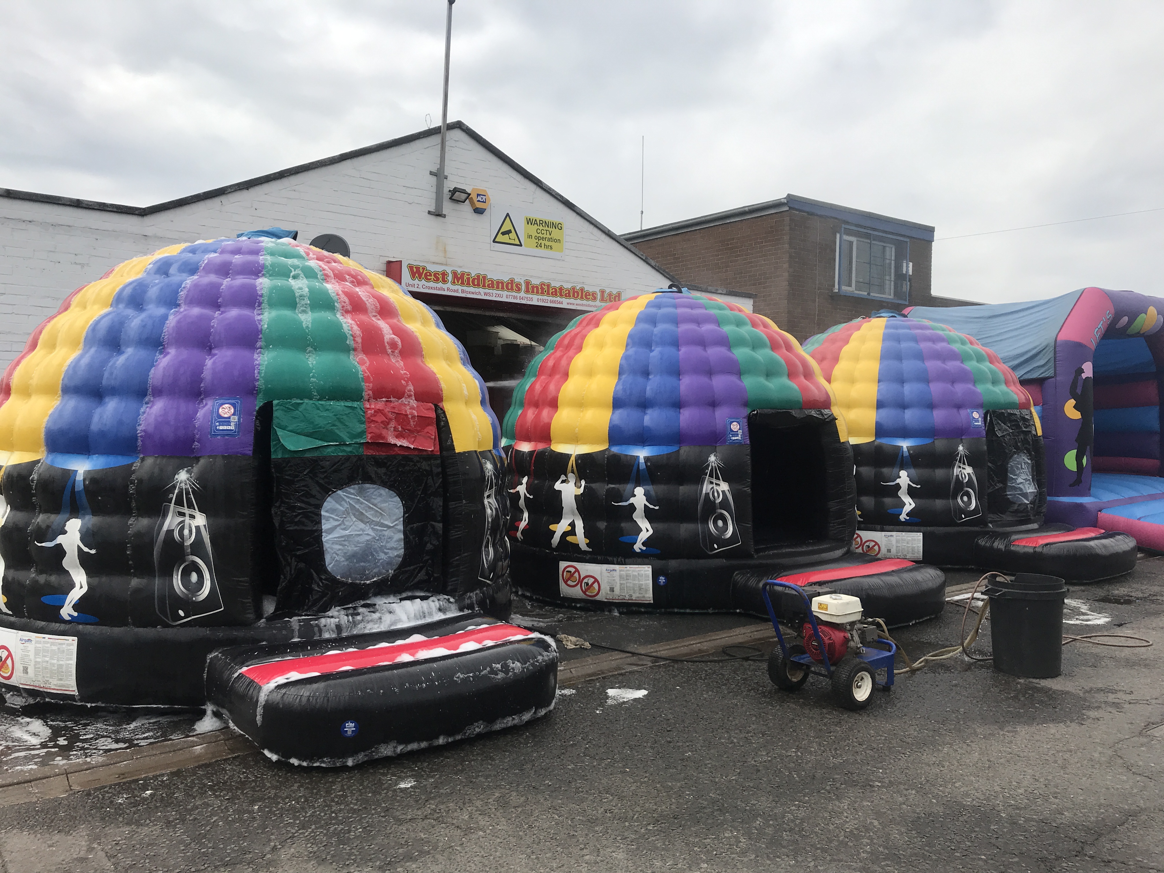 Disco Domepa Systemlights Bouncy Castles In West Midlands Cannock