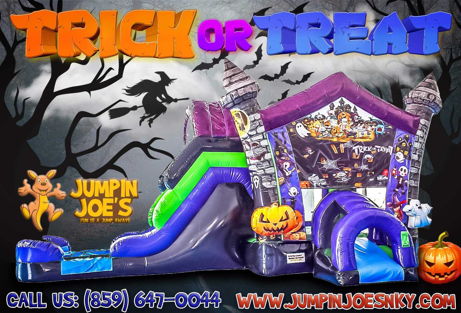 Trick or Treat House Bouncy House Rental, Inflatable Rentals, Party