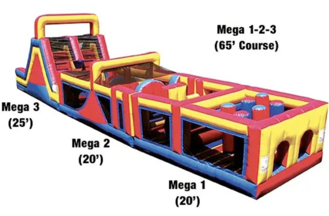 Mega Obstacle Course (65 Foot Version) - Inflatable Rentals In Columbus ...