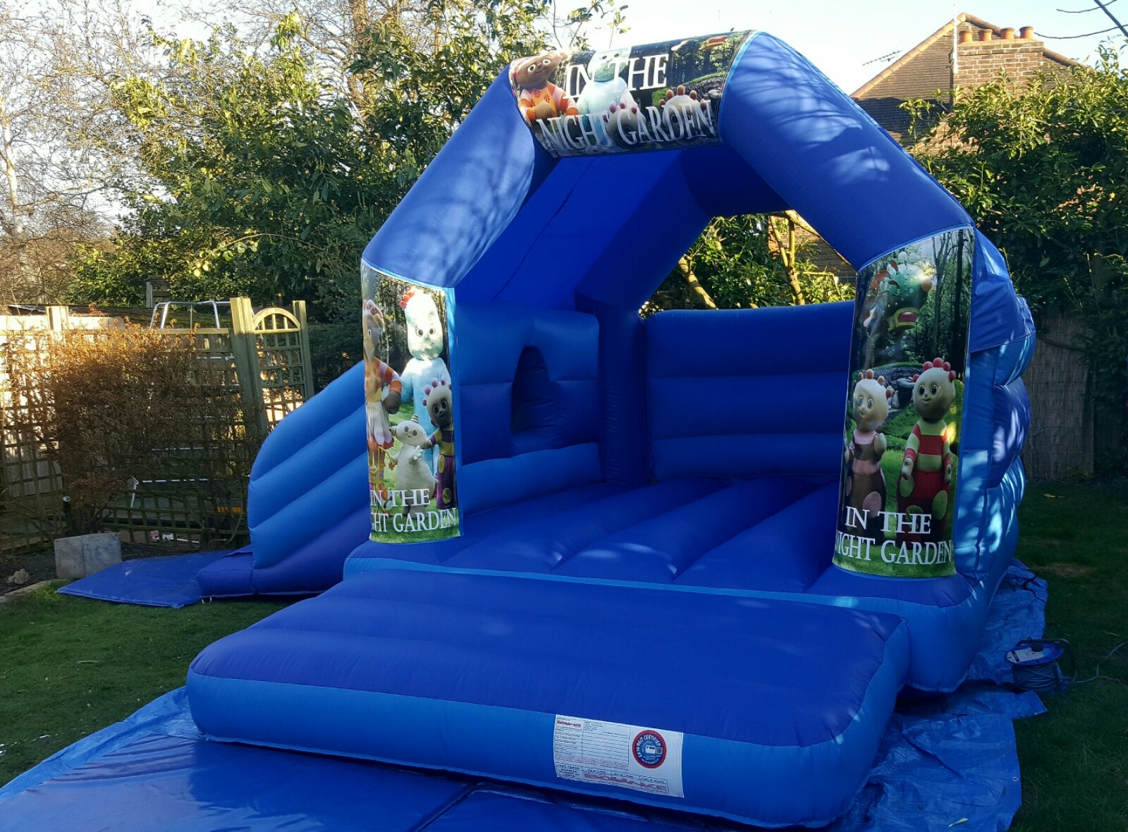 bouncy castle small garden