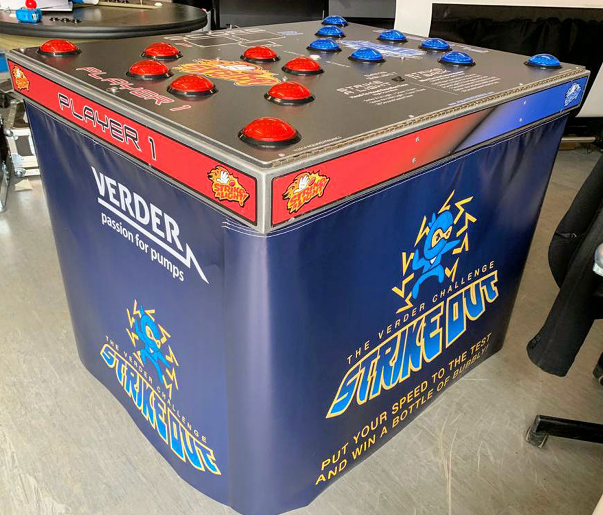 Strike a Light Reaction Speed Game Exhibition Stand Games Hire in