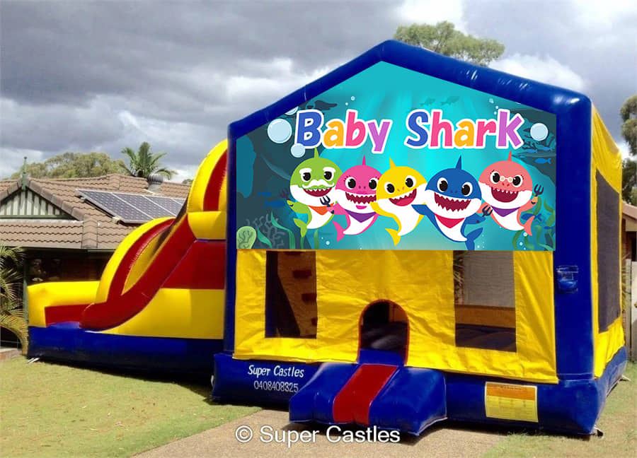 baby shark bouncy castle hire