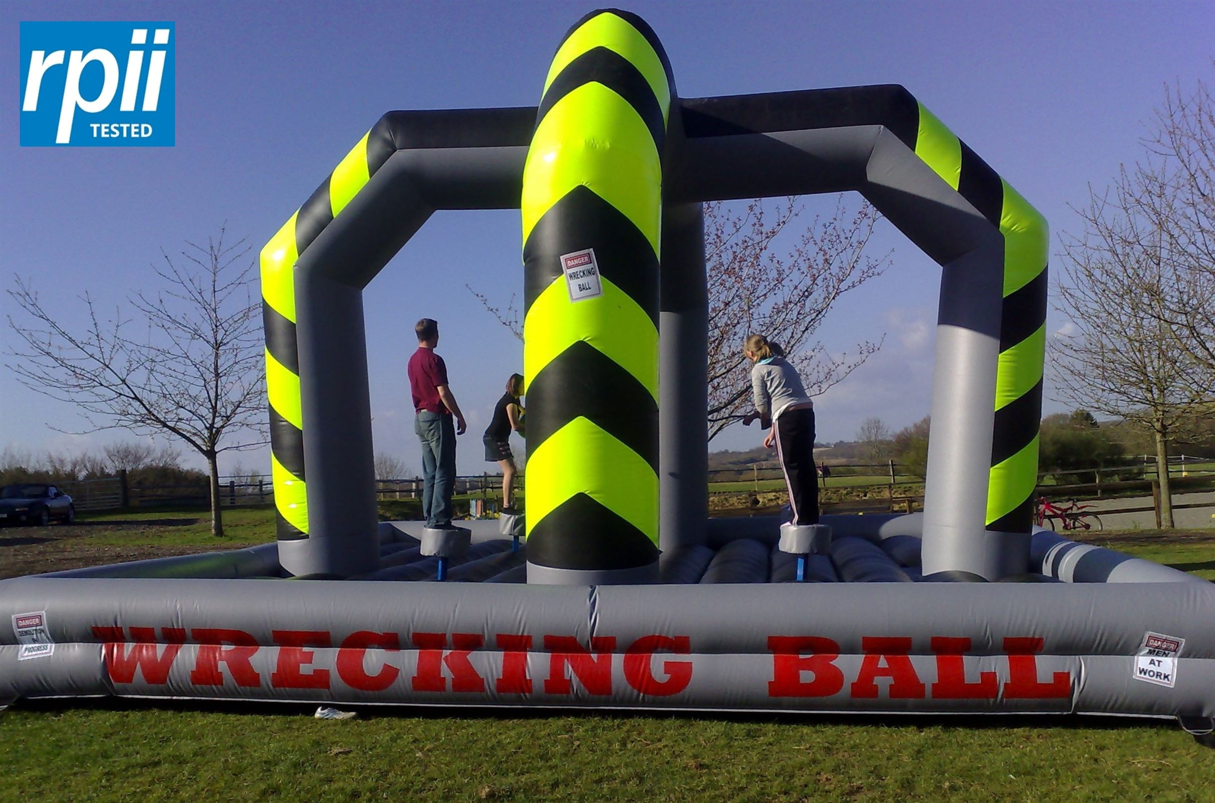 Wrecking Ball Inflatable Game 28ft x 28ft Best Bouncy Castle Hire