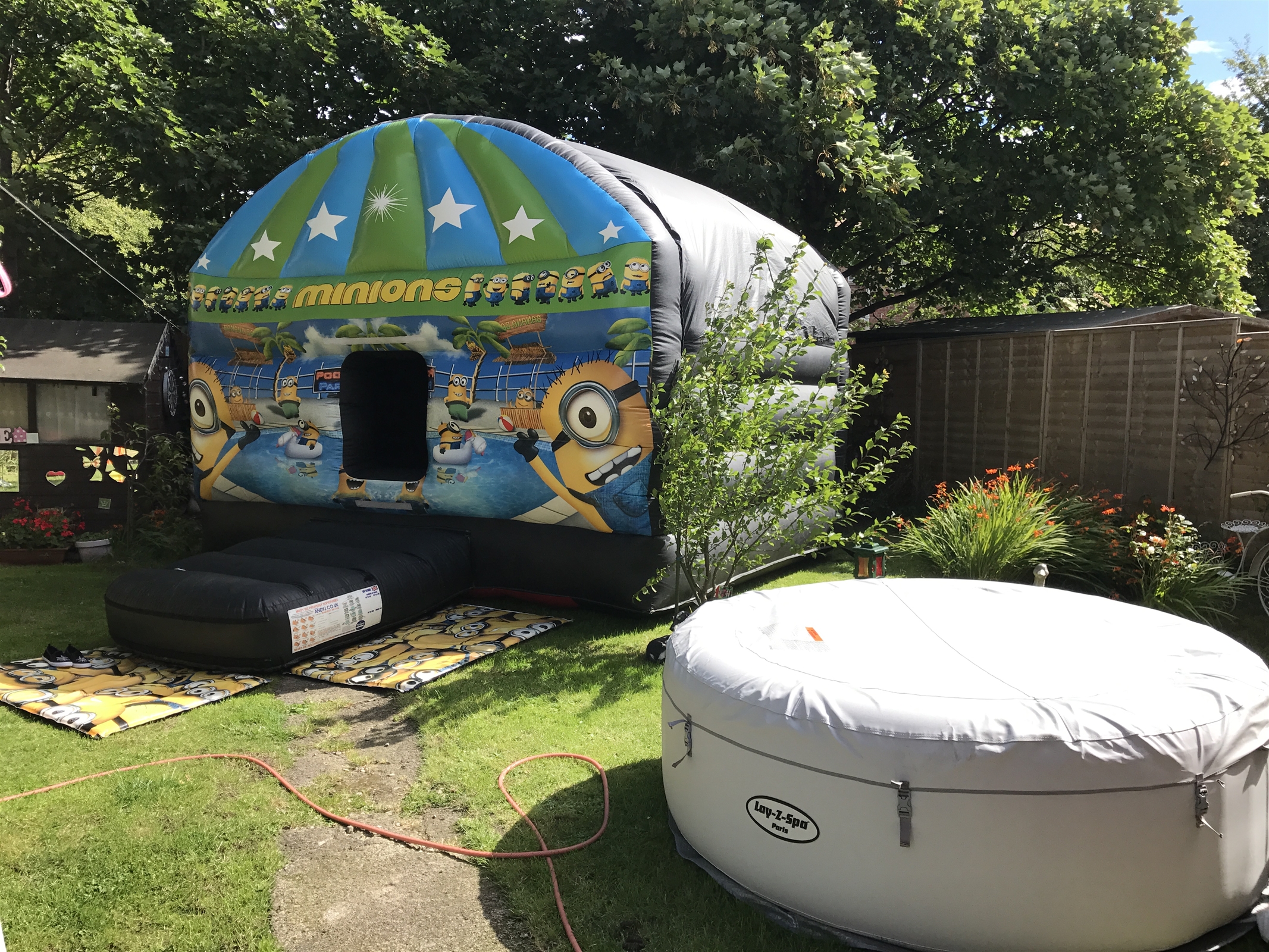 hot tub and bouncy castle hire