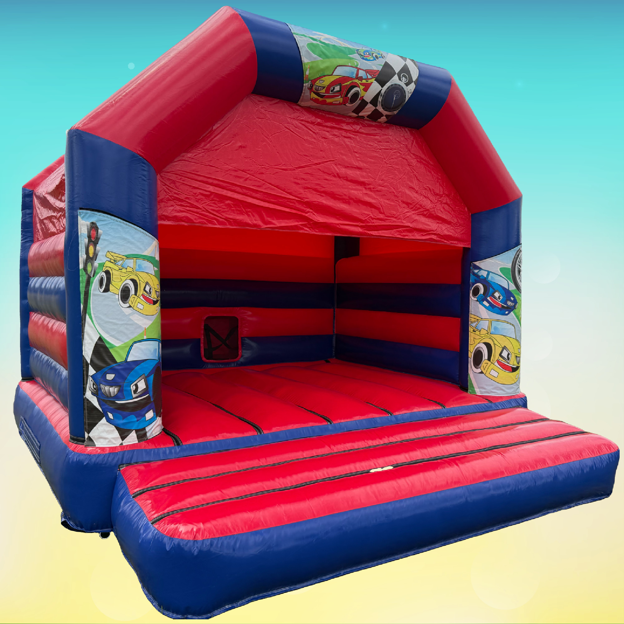 Cars Large Bouncy Castle 15ft x 15ft - corporate event hire Birmingham